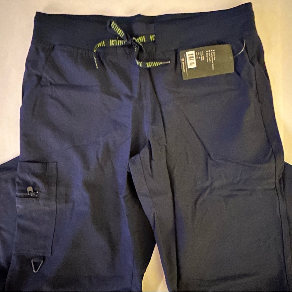 Med Couture Activate Women's Scrub Pants, Size Medium, Navy Blue